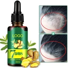 Oil High Quality Hair Loss Treatment Anti Balding Natural 30ML Ginger Germinal Oil Hair Growth Oil