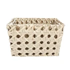 Basket Polypropylene Basket Foldable Storage Cube Beige Color PP Woven Basket For Clothing And Toy
