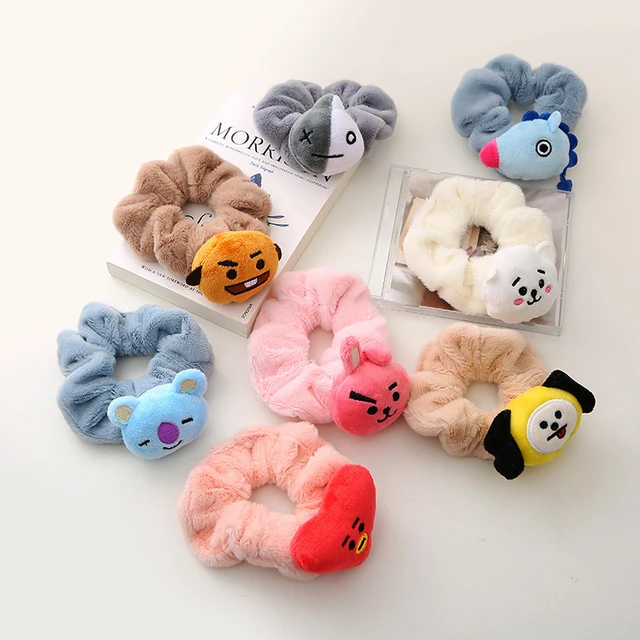 Korean cute plush cartoon doll large intestine hair ring Buns scrunchy hair band fashion soft children hair ties accessories