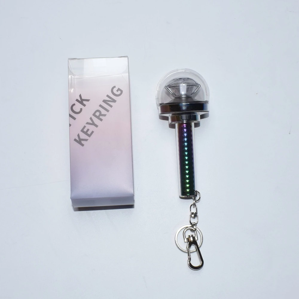 Kpop Svt 17 Mini Light Stick Plastic Laser Keyrings Shiny Carat Bang