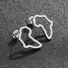 Earrings Earring Earrings Fashion Jewelry Custom Earrings Stainless Steel Map Earring Custom American African Map Earrings