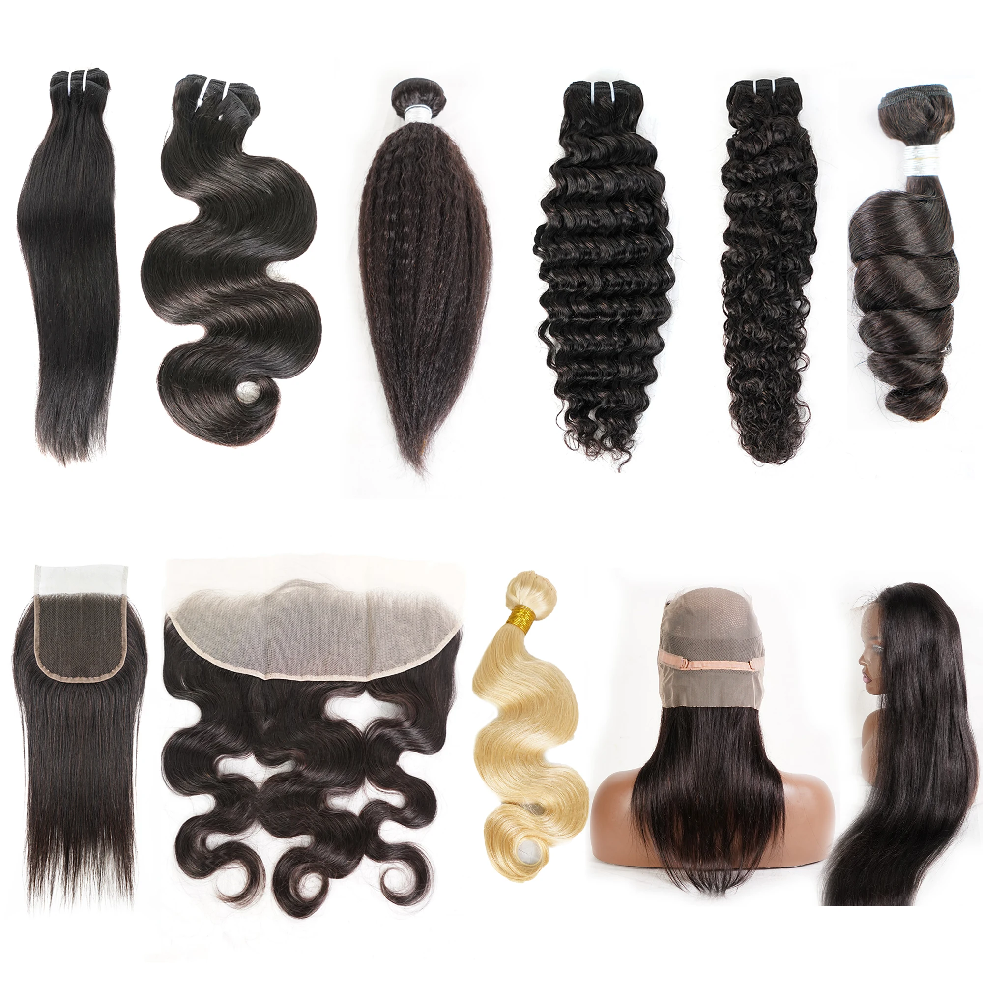 Human Hair Weaves Bundles With Closure Wet And Deep Wavy Hair Bundles Wavy Human Hair Bundles