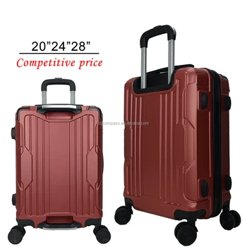 Unisex Customizable Trolley Luggage Set Double Handle Spinner Wheels Anti-theft Zipper Travel Suitcases