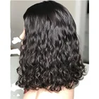 Hair Color Double Drawn Human Hair Toupee For Women Top Hair Piece Natural Color Curly Virgin European Remy Hair