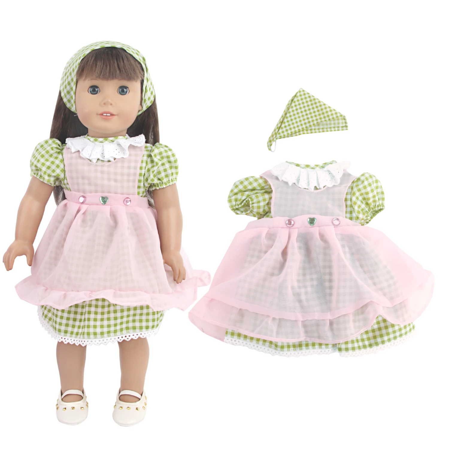 New Doll Clothes 18 Inch Girl Doll Dress Princess Skirt with Hat