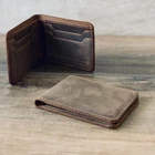 Wallet Leather Wallets Leather Wallet For Men Custom Crazy Horse Wallet For Men Bifold Genuine Leather Wallets