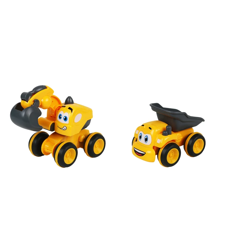 Hot Sale Cute Engineering Vehicle Toys Friction Cartoon Toys Car Fun Car Toys For Kids