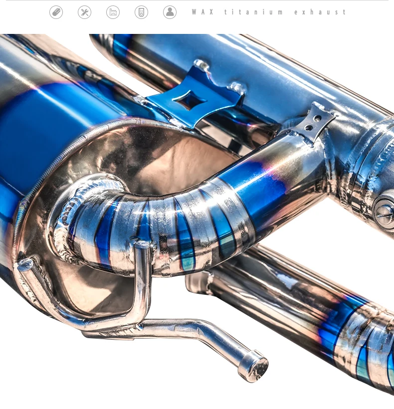 Titanium Catback Exhaust Muffler System for LAMBORGHINI URUS 2018-2019 Titanium Alloy Catback Exhaust System