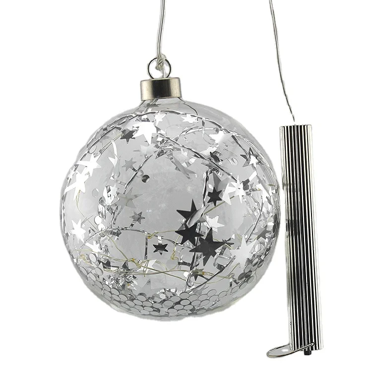 Glass Bauble Christmas Hanging Ornament