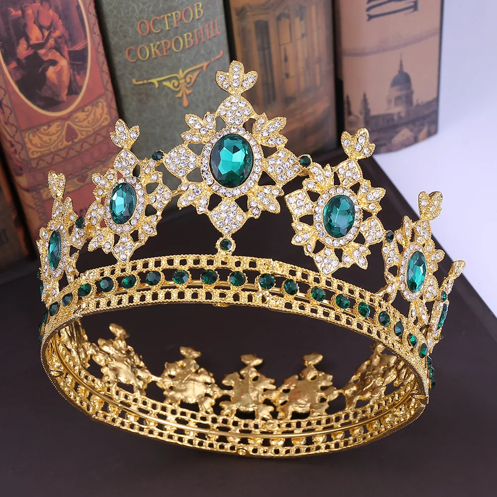 2021 Luxurious 5 Colors In Stock King Queen Gemstones Round Crown - Buy  Gemstones Round Crown,King Crown,Queen Crown Product on Alibaba.com