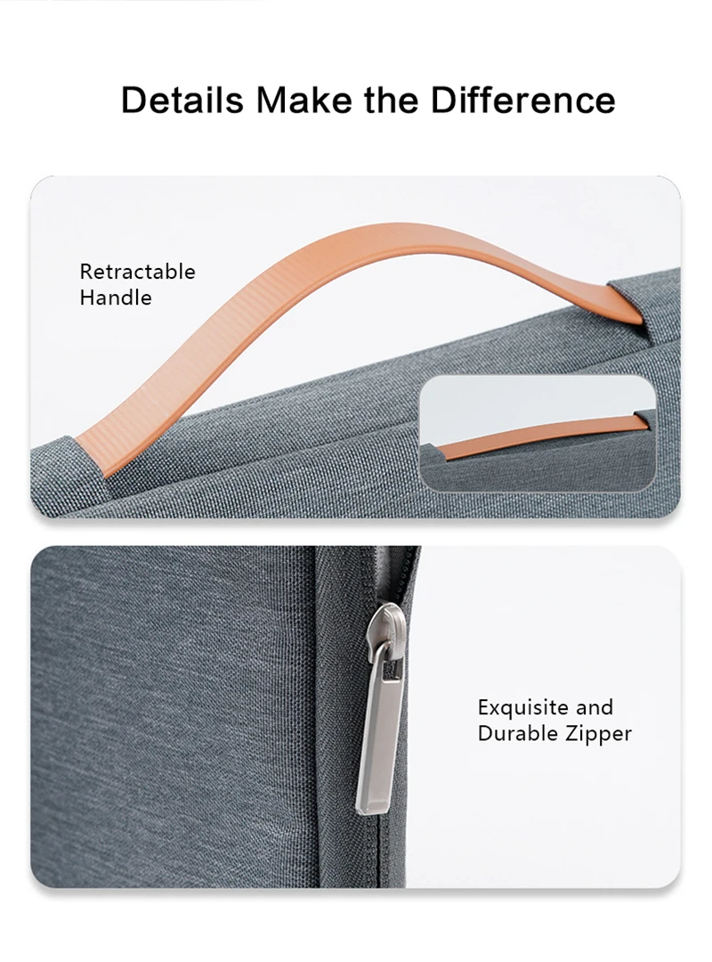 Shockproof Computer Briefcase Travel Business Men Laptop Case Cover 13 14 16 Inch Notebook Pouch for Laptop Sleeve Bag manufacture