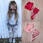 Baby Set Wholesale Hot Sale Solid Custom Pure Colors Lit Girl Children's Sport Suits Baby Kids Clothing Set