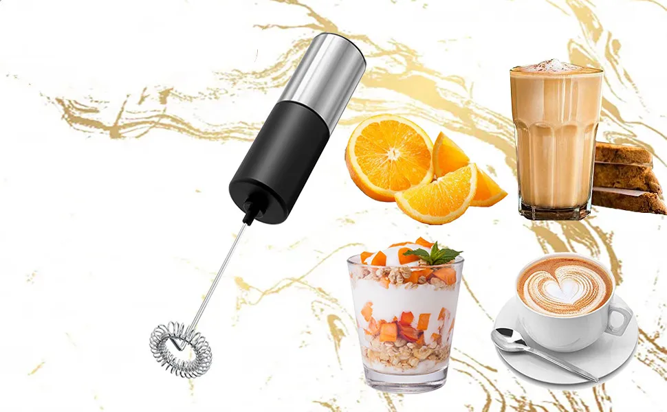 Wholesale Single Speed Milk Frother Handheld Electric Whisk Coffee Frother Electric Drink Mixer Foam Maker for Coffee Stirrers