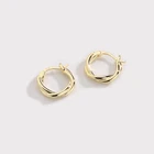 Earring E1179 Factory Whole Sale Trendy 925 Silver Daily Earring Hoop Woman