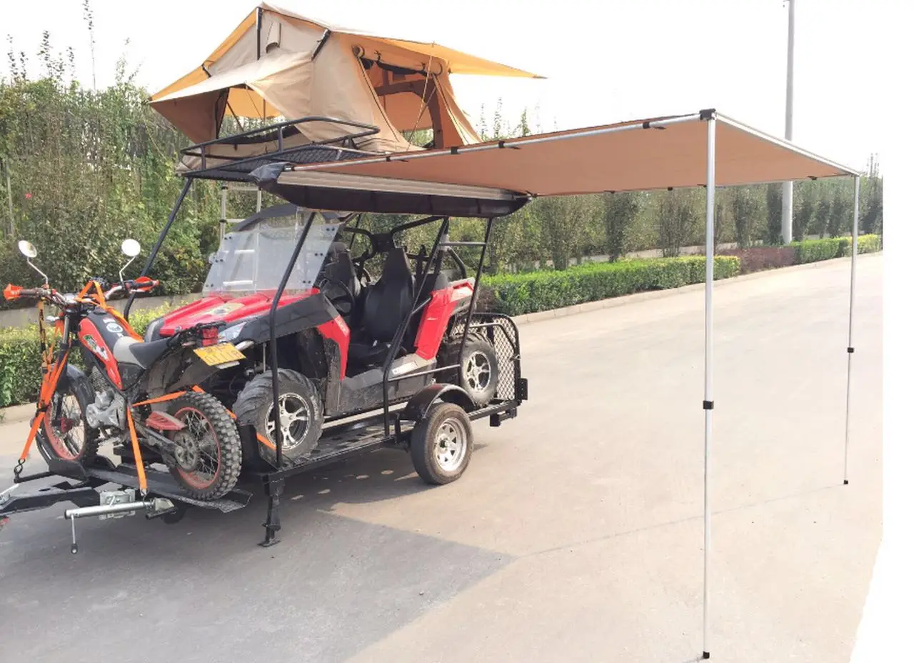 AW-2020 JP heater Camping Car Truck Side Tent Waterproof Canvas Side Sunshade Tent