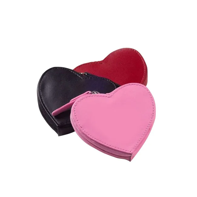 Promotional PU Leather Heart Shape Coin Purse Wallet