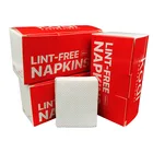 Nail Nail Wipes Private Label 5X5CM Disposable Lint Free 65gsm White 100%PP Cleanroom Polish Remover Dry Nail Wipes