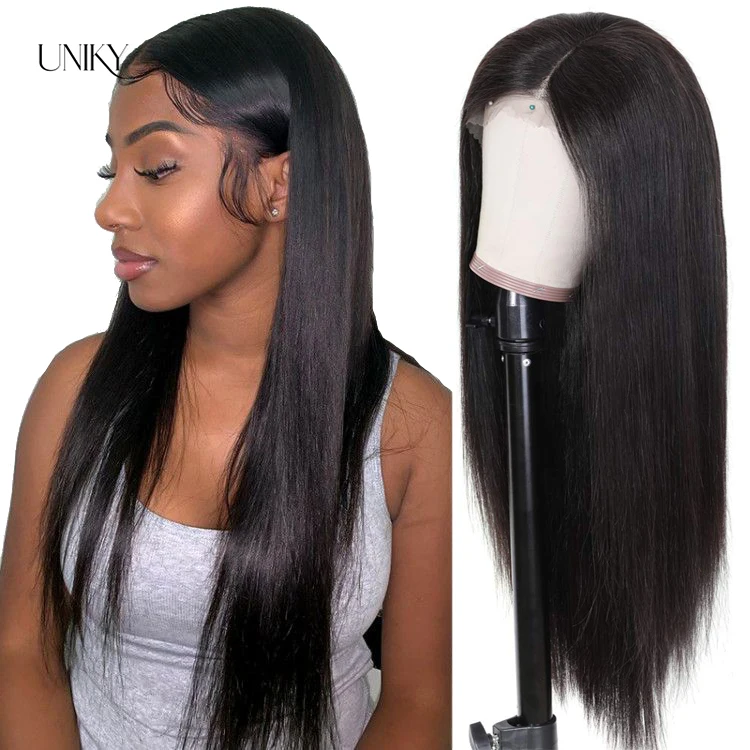 Uniky Straight Human Hair Wig Natural Hairline Full Lace Wig 30 Inch Long  Black Ladies Remy Small Middle Big Lace Cap Hair Wigs - Buy Straight Human  Hair Wig,Lace Cap Hair Wigs,Full