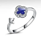 Sterling Solitaire Cubic Zirconia 925 Sterling Silver Ring For Women