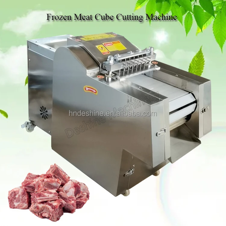 Industrial Bone Beef Dicing Machine Pork Skin Cutter Poultry Meat Cube