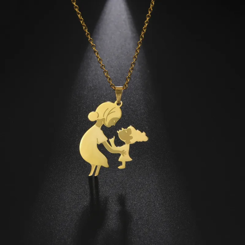 Mother S Day Necklace Gift Mom And Baby 