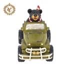 Bank Resin Bear Driving Car Money Bank Custom Piggy Bank Resin Wall Decor And Table Top