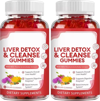 Factory Liver Detox Healthcare supplement Milk thistle gummy Glutathione liver Cleanse Detox liver detox Anti Hangover Gummies