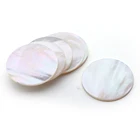 For Jewelry Wholesale OEM Natural White Mother Of Pearl Round 35mm Loose Piece For Jewelry Making Design