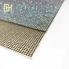 Crystal Crystal S002 Brand Bling Self Adhesive Rhinestone Mesh Hotfix Crystal AB Rhinestone Sheet