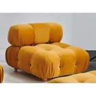 Furniture Modern Living Room Comfortable Furniture Yellow Conbnation Sofa