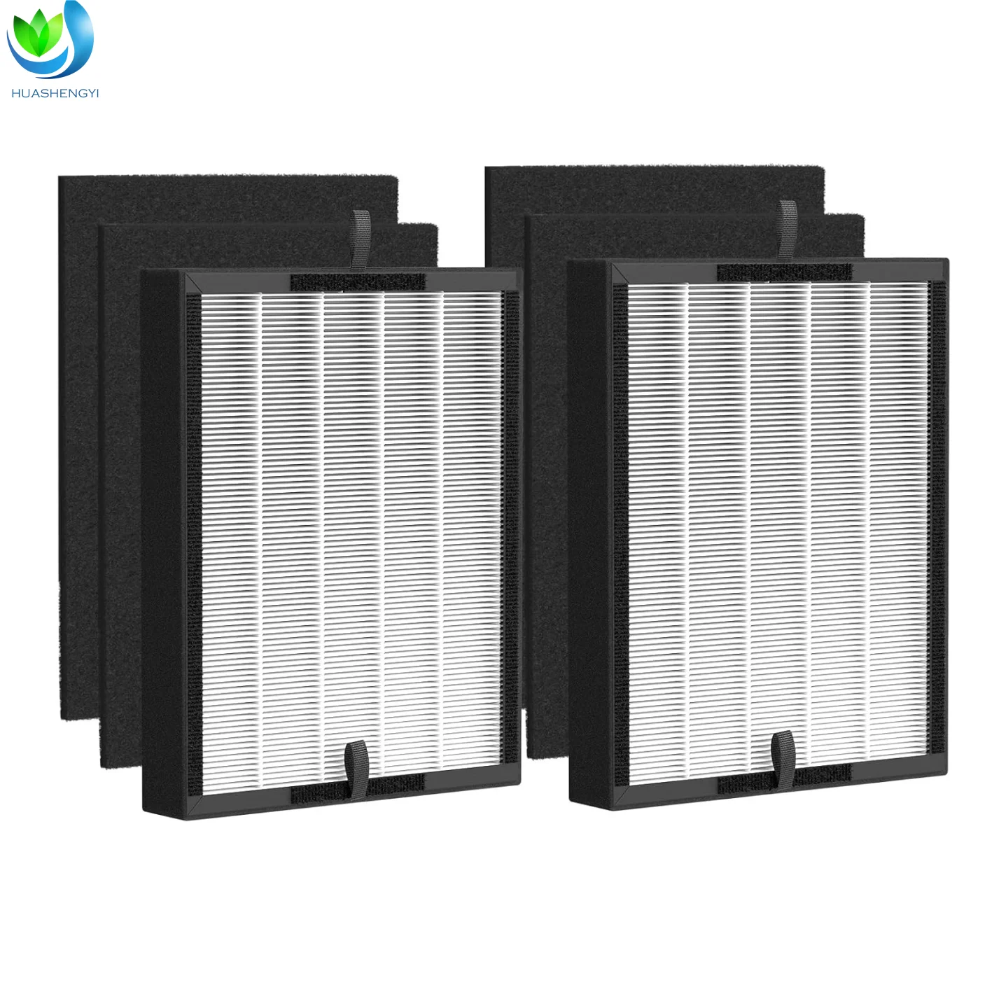 product true hepa 45i replacement hepa activated carbon filter 3 in 1 filter 2 pack for a len breathesm art flex bh400 air purifier-2