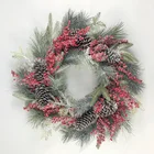 For Wreath New Arrival Decorative Shopping Mall Christmas Wreath Greenery Wall For Front Door