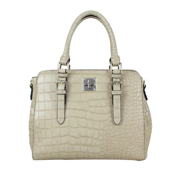 Crocodile skin vintage lady genuine leather tote bag cheap handbag imitation