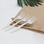 Bio Cornstarch Disposable Plastic Cake Butter Knife Cutlery Set