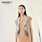 Black Yellow Real Black Color Camel Color Fluorescent Yellow Color Silk Scarves