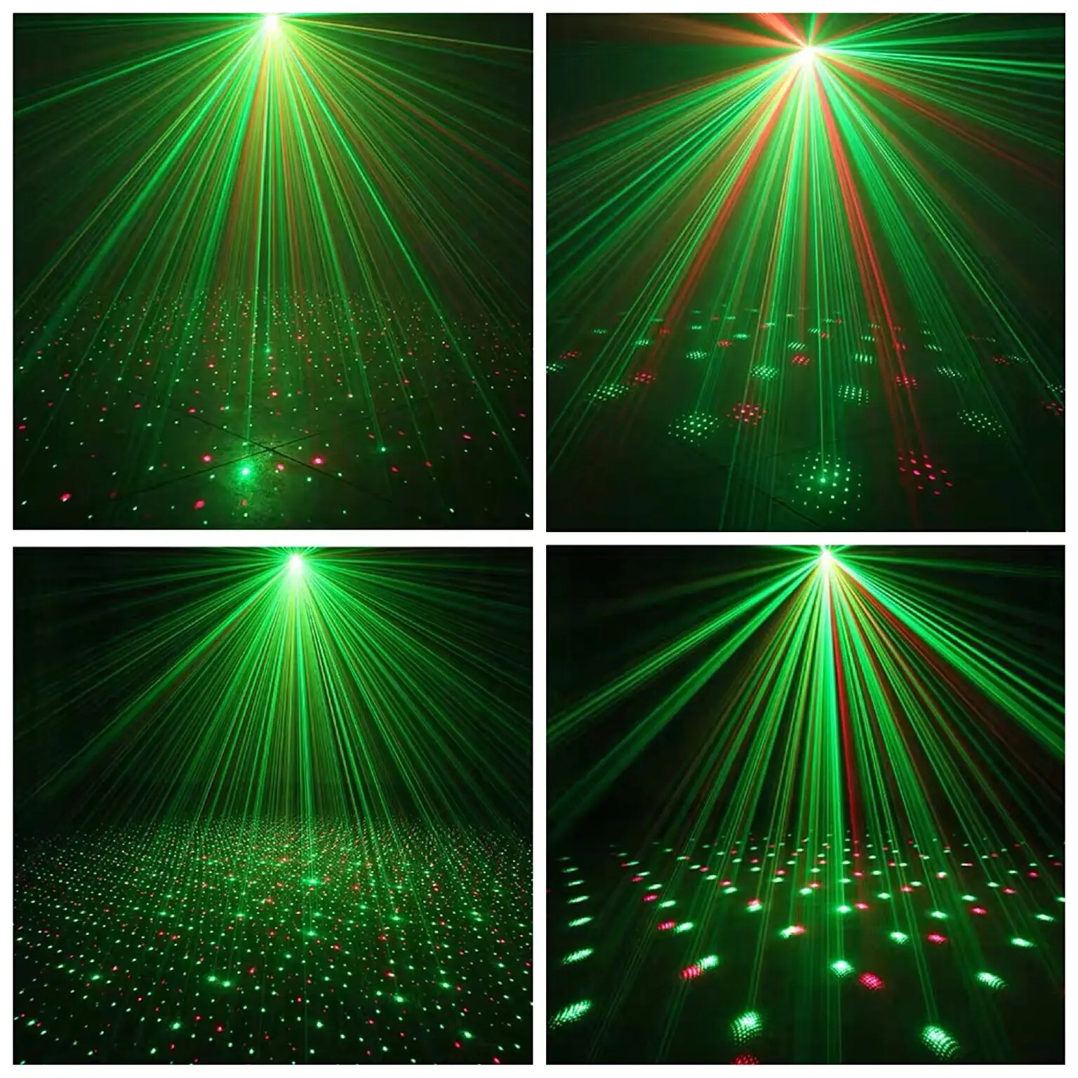 ESHINY Mini 2in1 R&G Laser Full Star Patterns Projector DJ Dance Disco Bar Magic Ball LED Party Xmas Stage Effect Light Show Y10