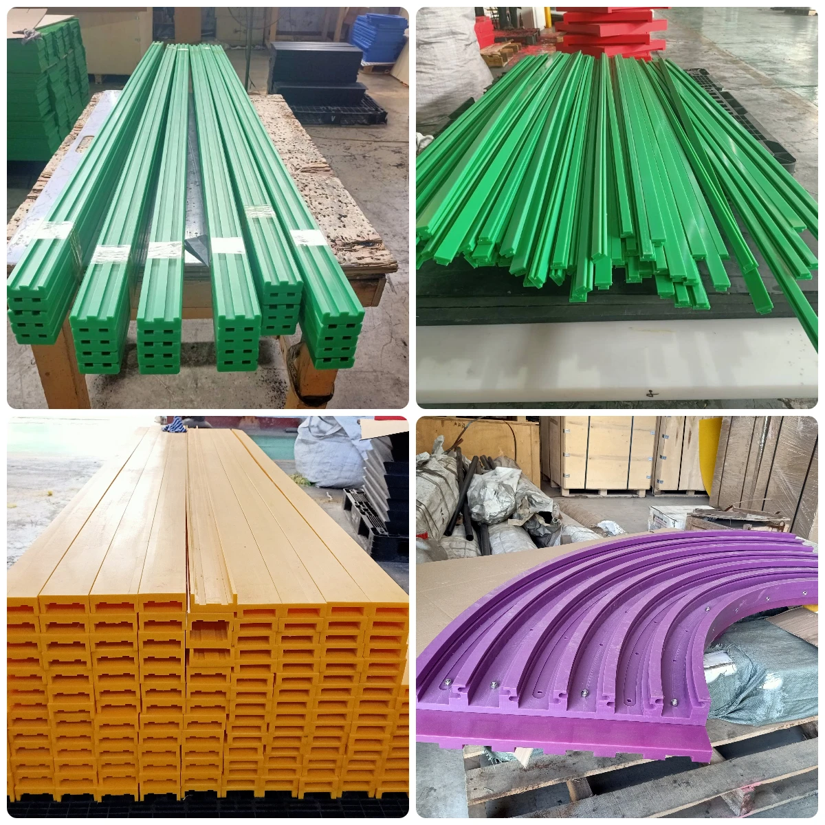 Self Lubricating Plastic Uhmwpe Linear Guide Rail Customized Uhmw Pe