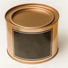 Round Customize Empty Candle Jar China Supplier Candle Container Decoration 50g 100g Tea Tin Caddy