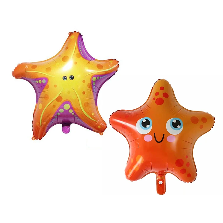 wholesale ocean animals starfish shaped foil globos balloon kid