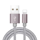 For Iphone Custom Color Length Nylon Braided Metal Shell USB Fast Charging Data Cable For Iphone