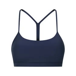 Wholesale New Design Nude Feeling High Impact Workout Tops Women Racer Back Shockproof Yoga Tops Sports Bras For Women Athletes