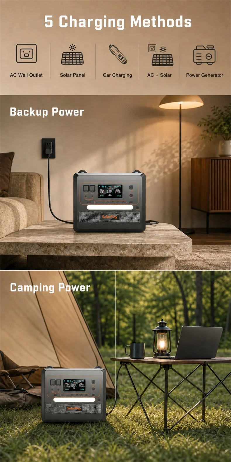 dc usb output 2h fast charge ups solar panel-7