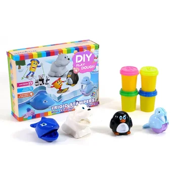 2021 Yicheng Modeling Clay Set Soft Plasticine Play Dough Animals Frigid Stampers Polymer Clay Diy Toy Playdough Baby Clay Toys