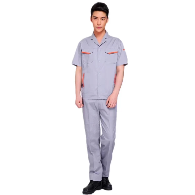 Customized workshop auto repair site engineering workers' short-sleeved men's and women's universal work suit for summer