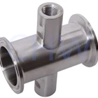 Sanitary Stainless Steel High Quality T Ri Clamp 1.5 In. X 2 FNPT 14 In SS304 SS316L Manflod DIN SMS ISO 3A BPE IDF AS BS
