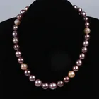 Pearl Necklace Pearl Classical 10-13mm High Quality Edison Shape Natural White Real Pearl Necklace