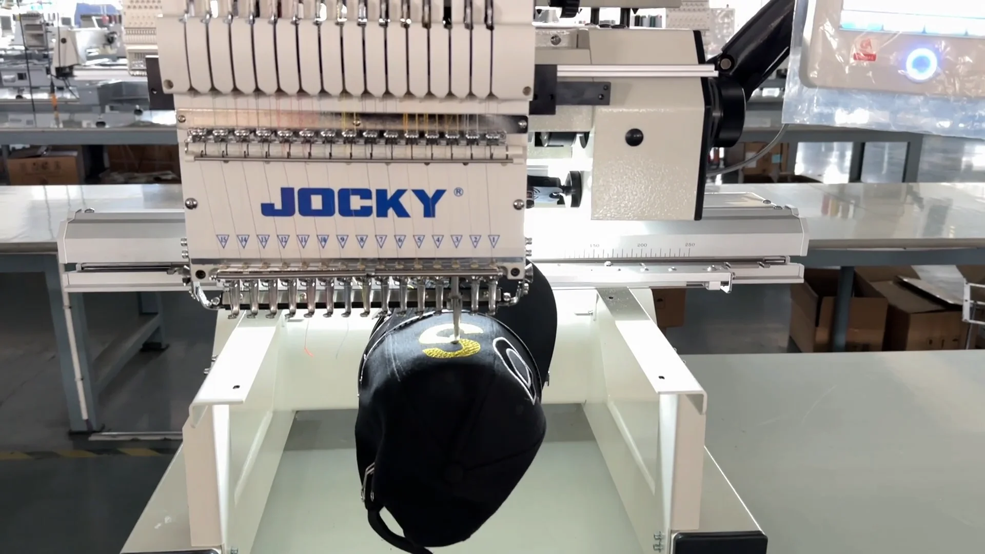 JOCKY JK BC1201 Single Head 12 Needles 510x400mm Cap Embroidery Machine