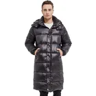 Coat Men Coat Customized Logo Men's Long Down Coat Stand Collar Outdoor Jacket Wholesale