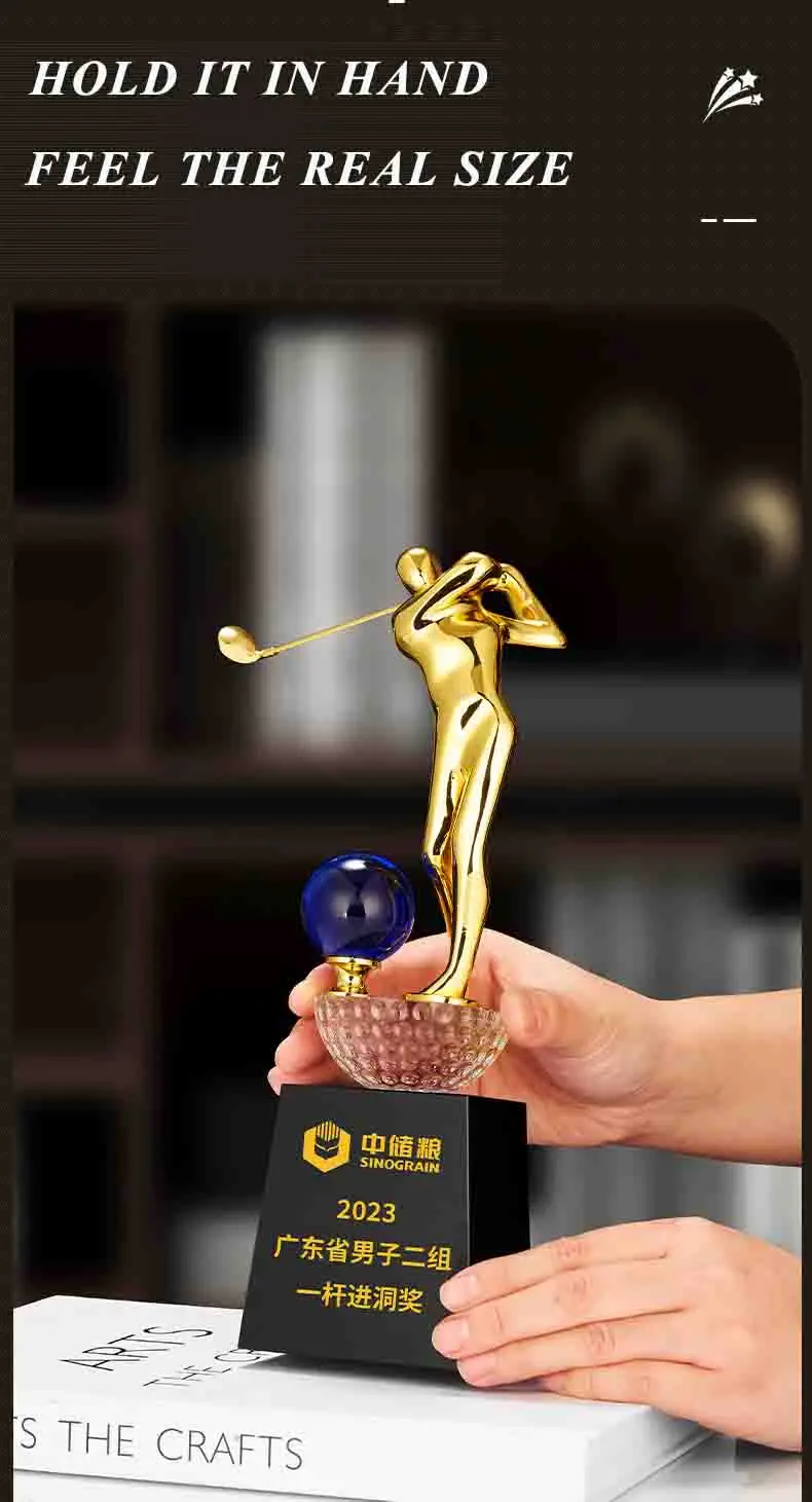 product trophies manufacturer customized golf crystal trophy metal gold awards for sport souvenir-33