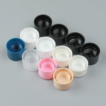 Factory Double Wall Child Safety Bottle Cap 24mm Cosmetic Cover Plastic Bottle Screw Cap